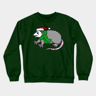 Christmas Opossum Crewneck Sweatshirt